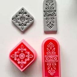 Polymer Clay Cutters, Ornate Diamond & Arch Shapes, Clay Jewellery Tools, Earring Making Tools, DIY, Set of 2 Heavy Designs-image-15