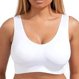 Seamless Sports Bra Wirefree Yoga Bra with Removable Pads for Women Padded Bras for Women Combo Comfortable High Impact Racerback Padded Bra-picture-42