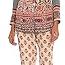 Floral Print Blazer with Tapered Pant for Women-picture-30