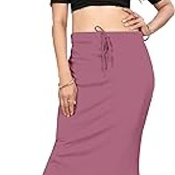 Women's Saree Shapewear – Seamless Curvy Look Petticoat for Saree & Lehenga | Comfortable Body Shaper with Slimming Fit | Breathable & Flexible Shapewear for Women (Onion Pink Medium) $2574-image-58