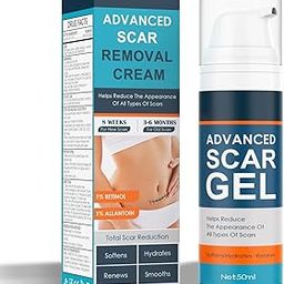 Scar Removal Cream,Scar Gel with Retinol,Advanced Scar Gel,Silicone Scar Gel,Reduces the Appearance of Scars from,Body,Face,Stretch Marks,Surgical Scar, Keloids,Acne,Burns and More,50g (Pack Of 1)-image-17