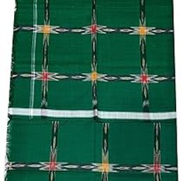 Odisha Handloom 100% Pure organic Cotton Hand Woven Sambalpuri Lungi ;FreeSize-image-34