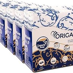 Origami 2 Ply Tissue Paper Napkins for Dining Table - Pack of 6 (50 Pulls Per Pack, 300 Sheets)-image-4