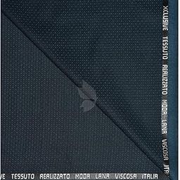 FRANCINI Luxury Italian Clothes with Wool Blend Steel Blue (Dark Blue) coloured & Jacquard pattern Unstitched Suit Fabric - 3.25 mts / VV2272-image-81