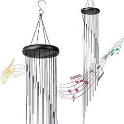 Wind Chimes, 36" Large Memorial Wind Chimes Outdoor with 18 Aluminum Alloy Tubes and Hook, Best Gift for Christmas,Mom,Grandma, Patio,Garden,Balcony, Courtyard and Outside Home Decor(1 Pack)-image-75