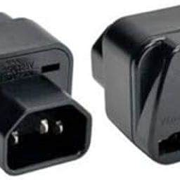 PDU UPS IEC 320 C14 to Universal Female Power Adapter AC Power Plug Connector Black-16