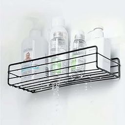 Schmieden Shelf Adhesive Bathroom Shelf | Wall Rack | Kitchen Storage| Without Drill Installation | wash Basin Organiser Rust Resistant-22