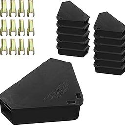 Anblak Mouse Station with Keys Black 12 Pack, Key Required Mouse Stations, Mice Stations, Keeps Children and Pets Safe Indoor & Outdoor-picture-20