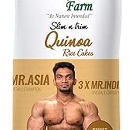 Ambrosia Organic Farm Quinoa Rice Cake Gym Edition, No Fat, No Cholesterol, No Sugar, Gluten Free, Lightly Salted (180g Each) (Pack of 2)-image-74