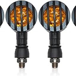 OBEROI'S TRADERS Dual Side LED Indicators for Bike & Motorcycle | Front & Back Glow | Stylish Amber Turn Signal Light | Waterproof, Grill Design | Universal Fit for All Bikes & Scooty (PACK OF 4)-image-7