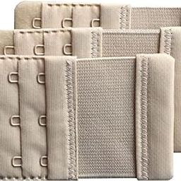 Generic Women Pack of 3 Soft Comfortable 3 Hooks Bra Extender-image-24