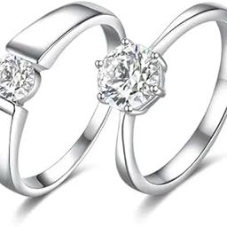 Silver Couple Ring | Gift for Girlfriend & Boyfriend | Gift For Men's & Women's | With Certificate of Authenticity | 6 Months Warranty-image-52