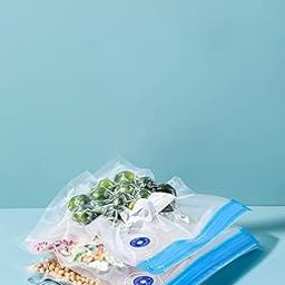 HaRvic 3 pcs Vacuum Sealer Zipper Bags Sous Vide bags for food BPA Free Reusable Resalable with Air Valve Double Layers Food Storage (21X22)-image-45