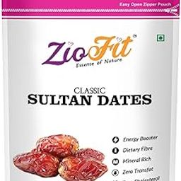 Ziofit Classic Sultan Dates, Dry Fruit for Weight Management, Soft Chewy Texture & Sweet Caramel Taste, 250 g-image-36