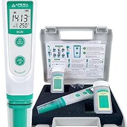 Apera Instruments EC20 Value Waterproof Conductivity Pocket Tester, Accuracy: ±1% F.S, BPB Sensor, Complete Kit-16