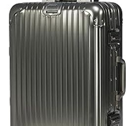 verage Luxe Secure Jet Full Aluminium Body (44 Liters) Cabin Size Luggage with Zipper Less Frame Closure & Dual TSA Clasp Locks Spinner Suitcase Trolley Bag (Golden, 20” / 57 Cms)-picture-1