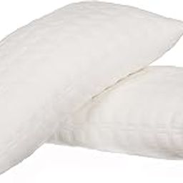 Dreamfactory Knitted Fabric Fiber Pillow (27 x 17", White) -Set of 2-image-1