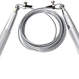 Xpeed Steel Cable Speed Jump Rope for Adults - Silver - Tangle Free, Adjustable, Light Weight-picture-23