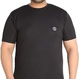 Men's Size Plus Solid Regular Fit Sports T-Shirt-image-54