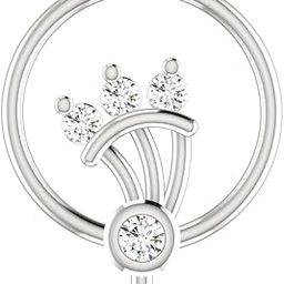 14Kt White Gold Stud Nosering AVNO324WB-15