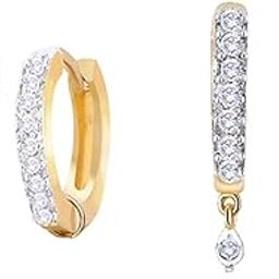 American Diamond Gold plated Earrings Set For Women & Girls - Pack Of 3-image-28