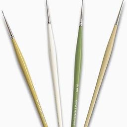Stationerie Professional Detail Paint Brushes Set, 4 Fine Tip Sizes, with Storage Case-image-11