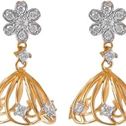 Sarang Jhumka 18k Yellow Gold Earrings-image-60