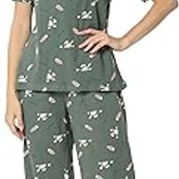Women's Cotton Lycra Blue Color Cartoon Print Night Suit.(SMNSP-1071B)-image-30