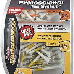 Pride Professional Tee System Evolution Plastic Golf Tees - Pack of 50, (40 Count 2-3/4-Inch and 10 Count 1-1/2-Inch)-image-29