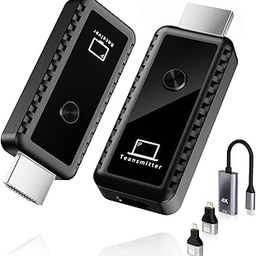 Kihoplly 4K Wireless HDMI Transmitter & Receiver, Plug & Play Wireless HDMI Extender, Supports 2.4/5GHz Dual Band, 100ft Range, No WiFi/APP/Bluetooth/Drivers Needed-20