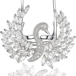 Platinum Plated Alloy American Diamond Serengeti White Crystal American Diamond Peacock With Moving Wings Alloy Ring for Women & Girls-image-66