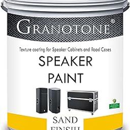 GRANOTONE Sand Finish Speaker Cabinet Paint Quick Drying Speaker Paint to Create Water & Scratch-Resistant Layer Water-Based Texture Paint for Metal & Furniture Non-Toxic Odour-Free Black 800gm-image-61