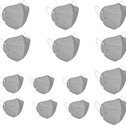Kaashmora Pack of 25 Multicolor N95 Mask Grey Color for Adult featured Reusable and Washable-19