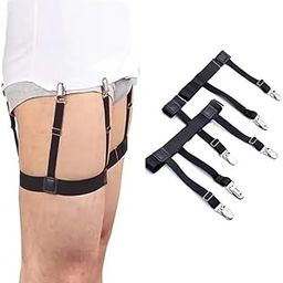 black color shirt stay for women and men shirt holder Shirt Stay Belt Shirt Stay Belt Men’s Shirt Stay Shirt Stay Suspender Dress Shirt Stays Shirt Stay Clips-image-48