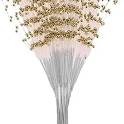 STYLEHEAVEN 60 Stems Pearl Bead Spray DIY Bridal Wedding Craft Bouquet Decoration Gold|Home & Garden|Wedding Supplies|Venue Decorations-image-12
