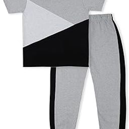 Ayaj Boys' and Girls' Half Sleeve Top and Pant Set Packing Kids Unisex Regular Fit Sport and Casual Wear Cotton Waistband Elastic Pant with Round Neck Top-image-77