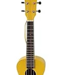 Decorative Guitar Table Lamp – Handmade Musical Theme Bedside Lamp with Woven Shade – Wooden Base & Yellow Mini Guitar Design for Living Room, Bedroom, Café & Gifting-image-9