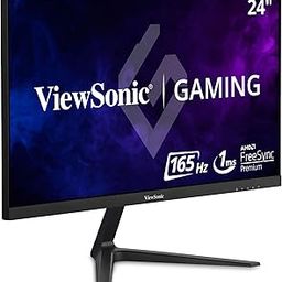 ViewSonic (from USA) 60.96 Cm (24") 165Hz FHD Gaming Monitor with AMD FreeSync Premium, Frameless Design,1Ms, Flicker Free, Speakers, 2xHDMI, DP-26