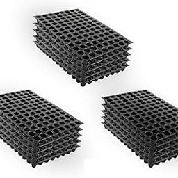 Germination Seedling Trays - (Black,104 Holes) Germination Trays for Seedling, Nursery Trays for Plants, Reusable Trays for Garden Plantation, 104 Cavities Tray for Seeding (Pack of 15 Trays)-picture-11