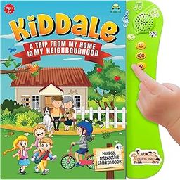 Kiddale Intelligence Book for Kids| My First 100+ Words | Learn and Play Sound Book| Electronic, Music, Educational, EBook| Audio Learning Activities with Songs| Gift for 3-6 Year-18