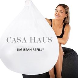 Casa Haus Premium Virgin Grade Thermocol Balls Refill for Pillows, Sofa, Bean Bags, Soft Toys & Beans for Bean Bag Refill 1 Kg (White)-picture-26