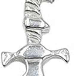 Pure Chandi/Silver Small Size Sikh Kirpan Pendant Chaku Charm Pendant Locket-image-45