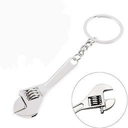 Sai Traders Mini Portable Outdoor Tool Silver Wrench Spanner Key Chain Ring Keyring Metal Keychain Travel Camping Tools Keychain (1pc)-59