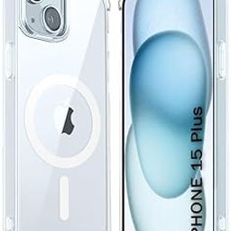 TheGiftKart Shockproof Ultra-Hybrid Back Cover Case for iPhone 15 Plus Compatible with MagSafe | 360° Protection | Crystal Clear Hard Back Cover Case for iPhone 15 Plus (PC & TPU, Transparent Bumper)-image-23