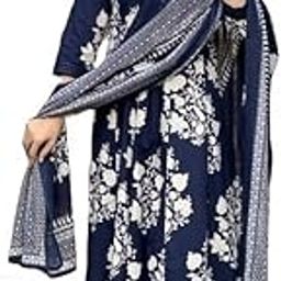 Women Printed A-Line Kurta Pant With Dupatta-picture-2