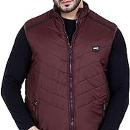 dollar Sleeveless Bomber Jacket for Men | Nylon Men's Standing Collar Lightweight Winter Jacket, Regular Fit-picture-6