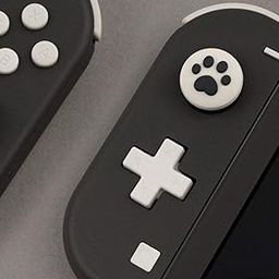 Silicone Protective Joysticks Cover For Nintendo Switch V2 / Oled/Switch Lite/Joy-Con - Paws Cat Claw Design Rockers Controller Button Key Gaming Thumb Grip Anti-Slip (Black & White)-23