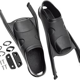 MERISHOPP Snorkel Fins Equipment Gear Scuba Diving Fins for Diving Swimming Snorkeling M Black-image-9
