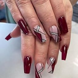 Fashionharbour 24 Reusable Artificial Fake Nail Set| Lightweight & Long Lasting| Easy To Use| Quick Fix For Festivals & Special Occasions-7