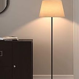 MZ Enterprises Floor Lamp Standing Modern Black 5ft Height off jute Lamp Shade 12 inches-picture-28